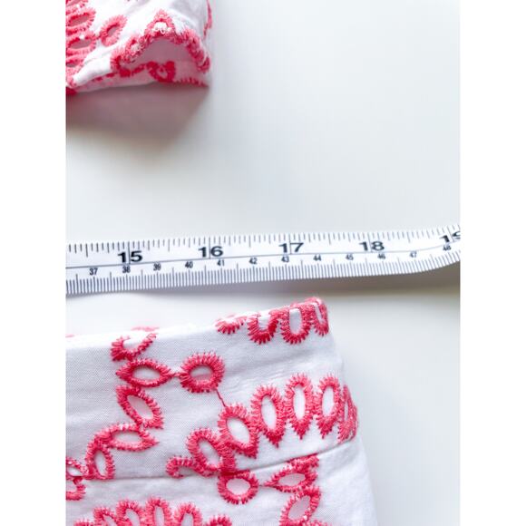 Women's Banana Republic Milly Collection Coral and White 2 Piece Set Size 14 - Picture 5 of 12